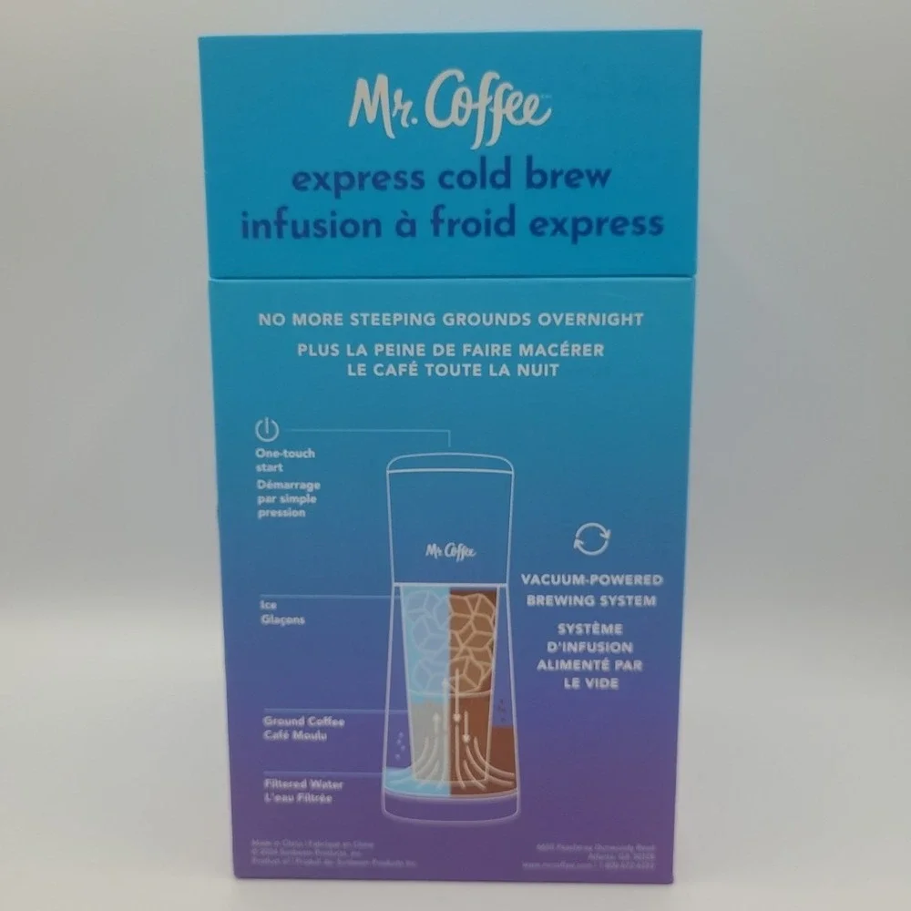 Mr. Coffee 13 oz 10 Minute Express Cold Brew Maker | Black |‎ New/Sealed